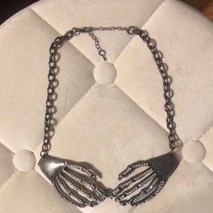 Skeleton Hands Necklace